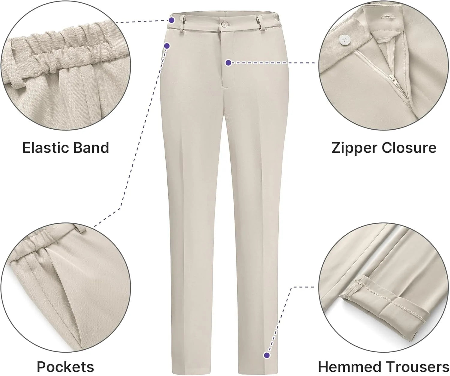 Pantaloni da abito da donna, tailleur eleganti da donna, blazer doppiopetto, abiti casual da lavoro