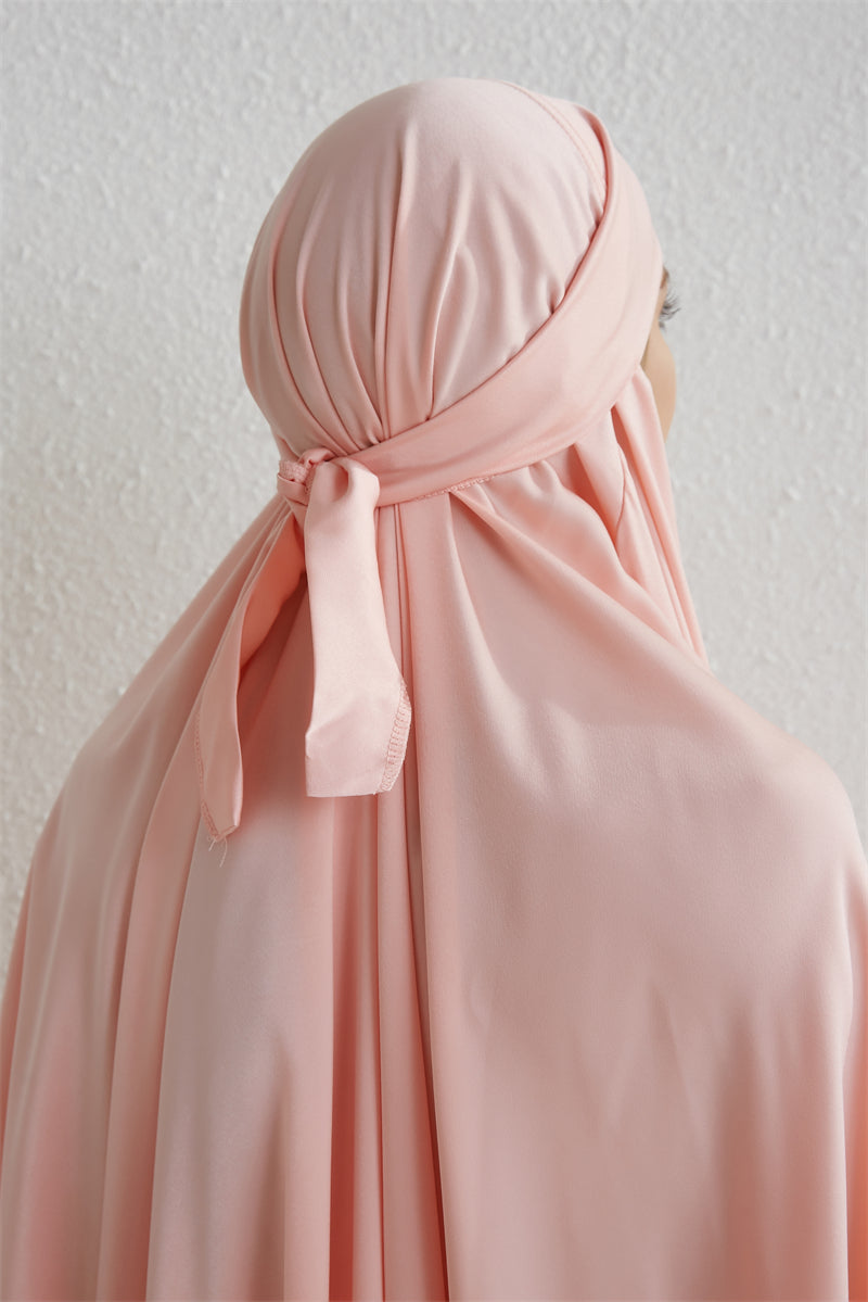 Abito da preghiera musulmano Abaya con cappuccio e maniche a sbuffo, in un unico pezzo, Jilbab, abbigliamento islamico, Dubai, Arabia Saudita, abito nero, modestia turca