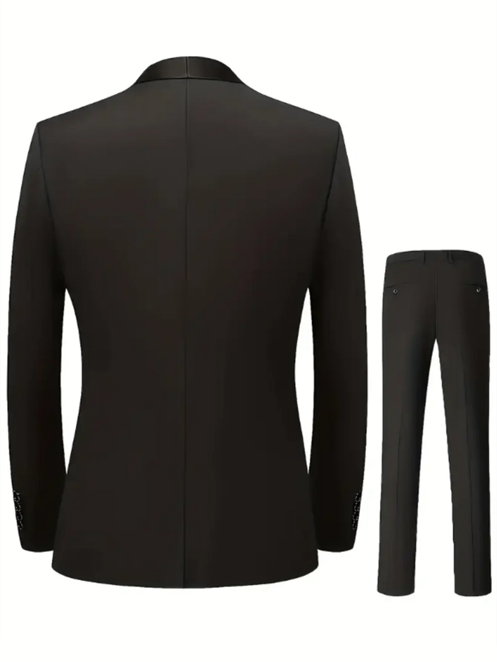 Eleganti completi da uomo - Completo smoking slim fit per matrimoni e occasioni formali, completo nero
